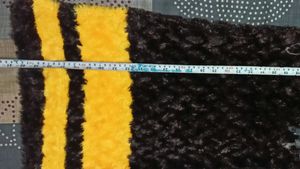 Black &amp; Yellow Warm Fuzzy Kurta Set