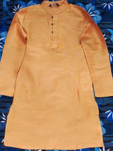 Like New Mustard Yellow Kurta Set For Boys