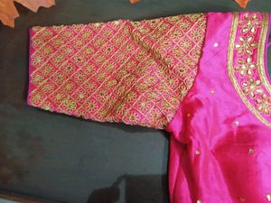 Pink And Gold Blouse
