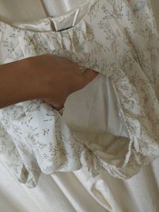 Sheer Floral Blouse