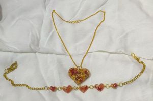 Combos Bracelet And Chain Pendant