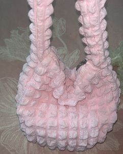 Cute Pink Textured Shoulder Bag