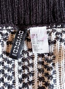 Monochrome Aztec Print Cardigan