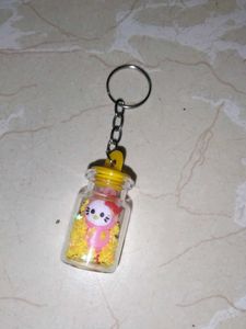 Cute Hello Kitty Keychain Bottle Charm