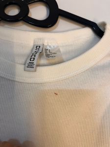 Cream Long Sleeve Cropped Top