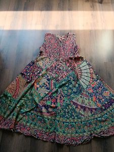 Bohemian Print Sleeveless Dress