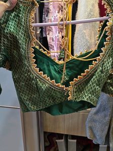 Embroidered Royal Blue Blouse