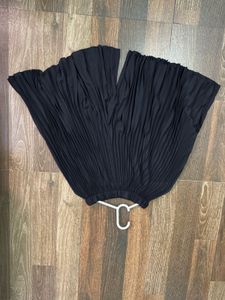 Pleated Black Skirt