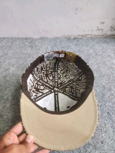 Brown All-Over Logo fitted cap