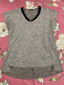 Code by Lifestyle Grey V-Neck Tunic Top