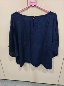Embroidered Blue Top