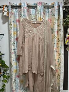 Embroidered Kurta Set with Dupatta