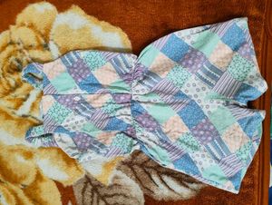 Patchwork Print Mini Dress
