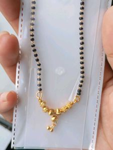Gold Black Bead Mangalsutra &amp; Colorful Beads Set