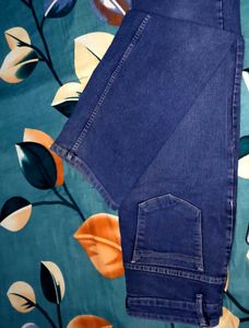 Women Jean Boyfriend Straight Fit High-Rise Stretc