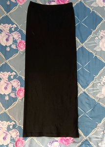 Black Maxi Skirt With Side Slit
