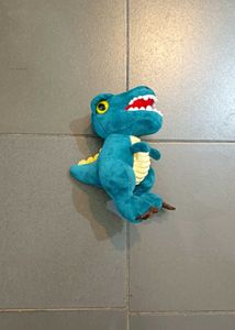Cute Teal Dinosaur Plush Toy