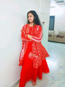 Beautiful Red Ethnic Kurta Set