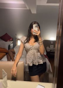 Button-Up Peplum Top