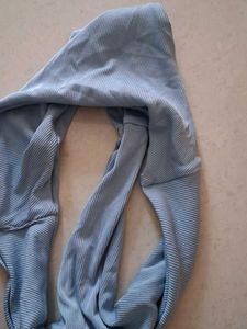M Baby Blue High Waisted Bikini Bottom