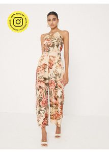 Further Slashed New I Floral Halter Neck Jum