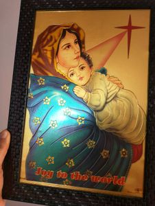 Golden Mother Mary &amp; Jesus Art