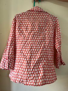 Chic Patterned Button-Up Shirt