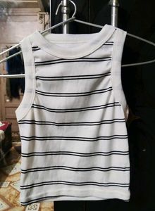 Striped Ribbed Tank Top