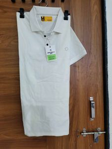 Men's White Polo T-Shirt