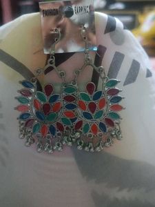 colourful party earrings