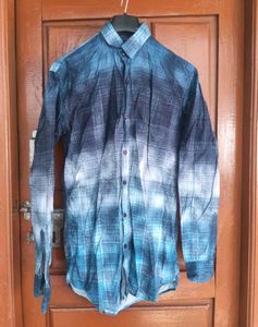 Demin Men's Blue Cotton Casual Shirt