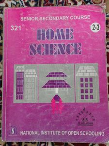 Senior Secondary Home Science Book
