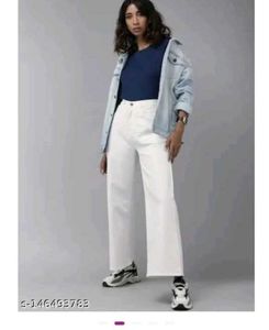 White Wide-Leg Jeans | Elegant &amp; Versatile