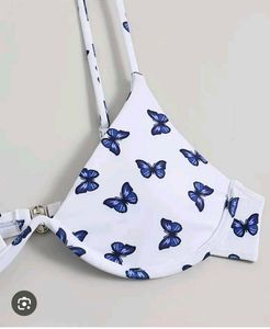 Cute Butterfly Print Bikini set