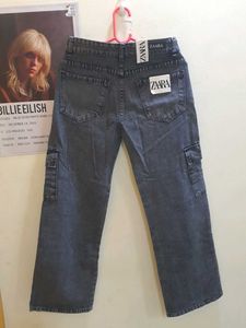 SALE❤️‍🔥BLACK Cargo Jeans - Grey Wash