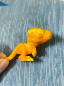 Kinder Joy Orange Dinosaur Toy Figure