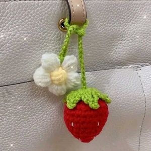 Handmade Crochet Strawberry &amp; Cherry Hair Clips