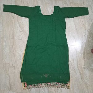 Elegant Green Embroidered Salwar Suit