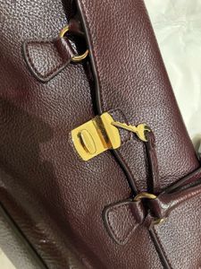 Chic Burgundy Leather Handbag