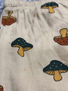 Cute Mushroom Print Kids Sweatshirt and Pants Set