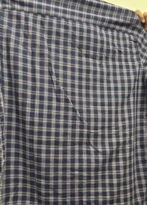 Men's Blue Plaid Casual Shirt