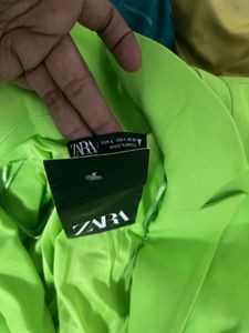 Neon Green Blazer Dress