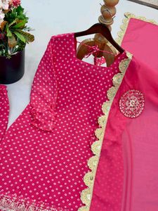 Beautiful Pink Kurta Set with Dupatta