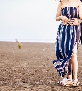 offshoulder slit dress
