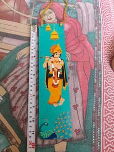 Teal Blue Lord Krishna Printed Wall Hangings