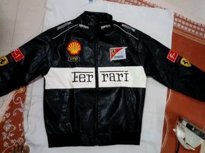 Leather Ferrari F1 Racing Jacket