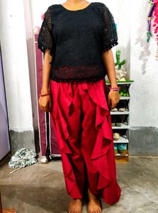 Trending women Plazzo set.