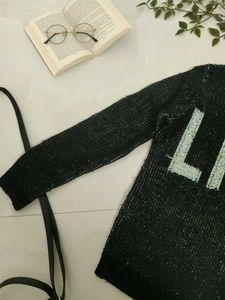 Chic "Like" Black Knit Sweater🌼🖤