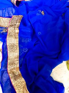 Royal Blue Saree