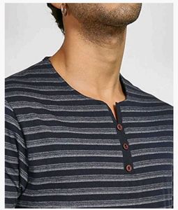 Striped Henley T-shirt